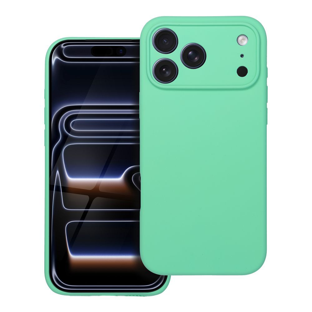 Suojakuori iPhone 17 PRO MAX:lle Silikoninen 2mm mint