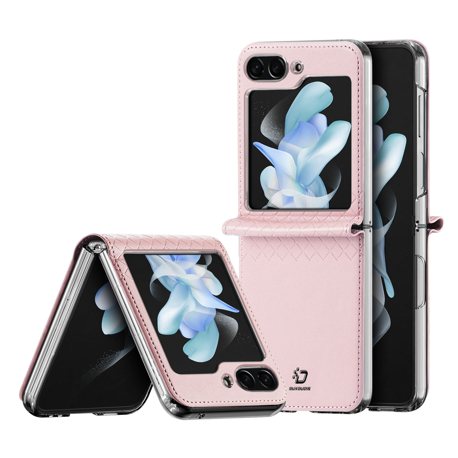 Dux Ducis Bril nahkainen kotelo Samsung Galaxy Z Flip 5 5G - vaaleanpunainen