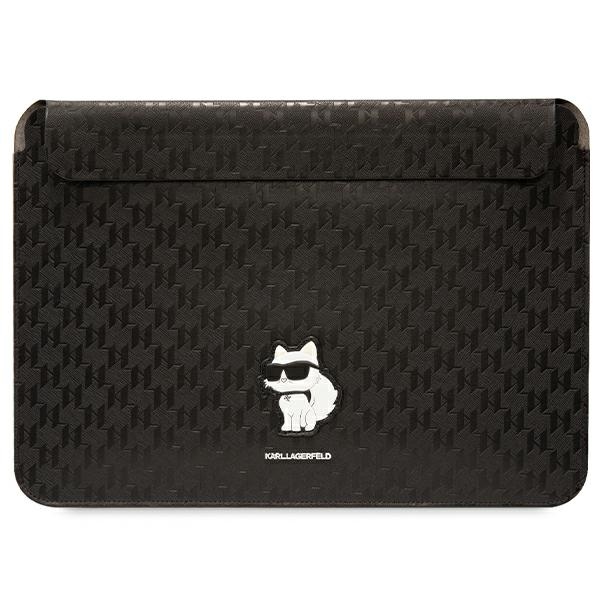Karl Lagerfeld Saffiano Monogram Choupette Suojakuori 16 tuuman kannettavalle - musta