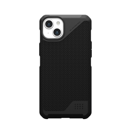 UAG Metropolis LT MagSafe suojakuori iPhone 15 Plus:lle - musta kevlar