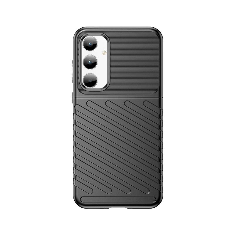 Thunder Case panssaroitu Suojakuori Samsung Galaxy A35:lle - musta
