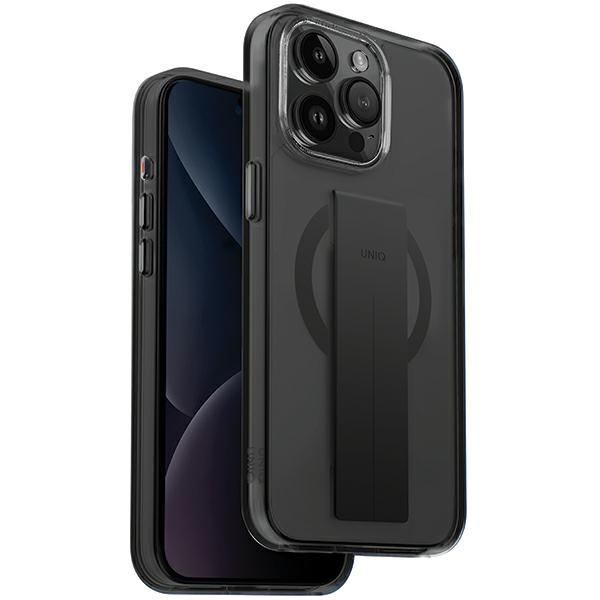 Uniq Heldro Mag Magclick latauskotelo iPhone 15 Pro Max - musta
