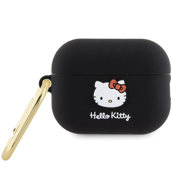 Hello Kitty Silicone 3D Kitty Head suojakuori AirPods Pro 2 (2022/2023):lle - musta