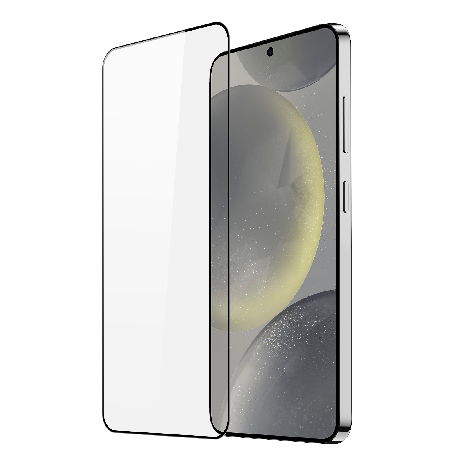 3D Dux Ducis kaareva lasi Samsung S24 - musta kehys