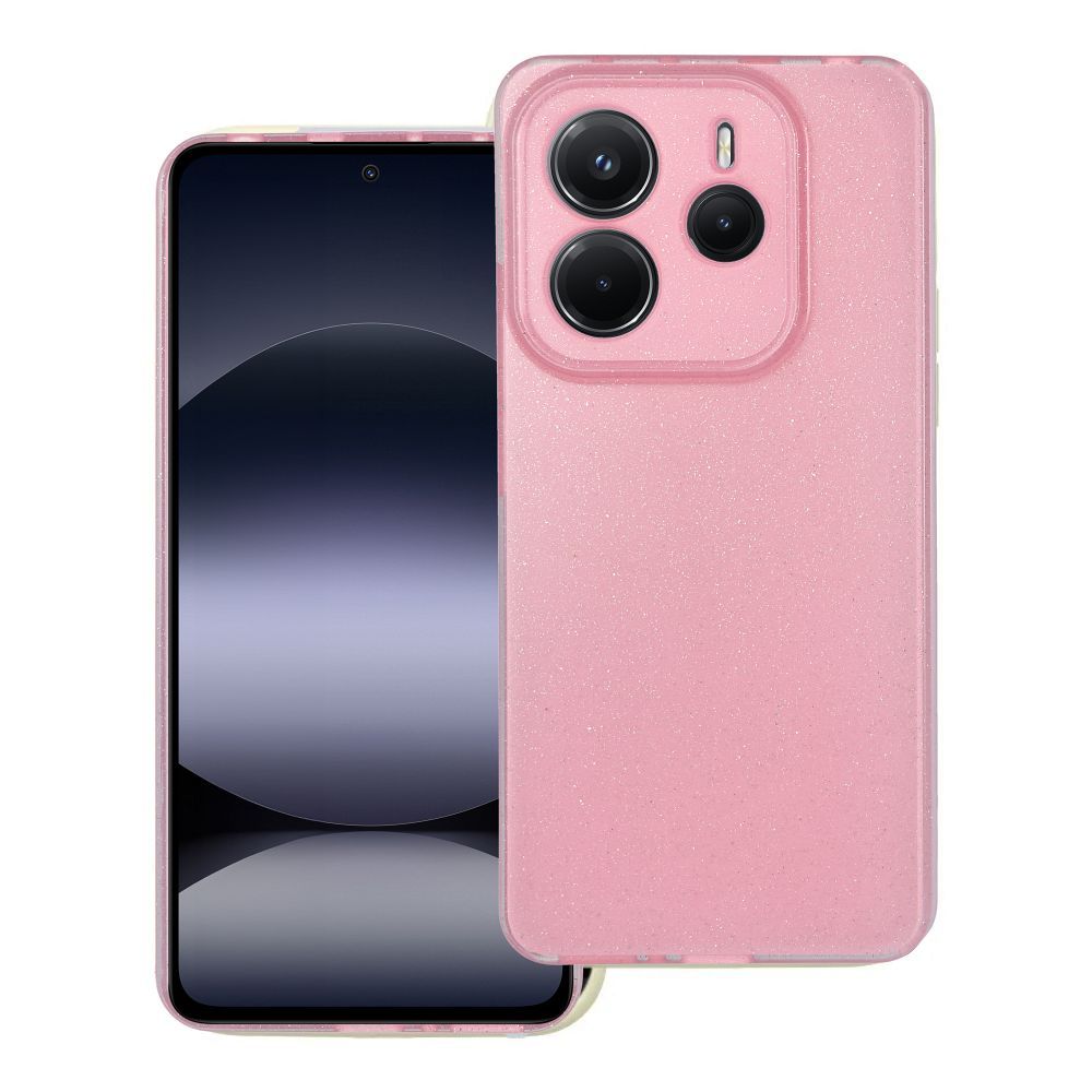 Suojakuori Xiaomi Redmi Note 14 5G:lle kirkas suojakuori 2 mm Blink vaaleanpunainen