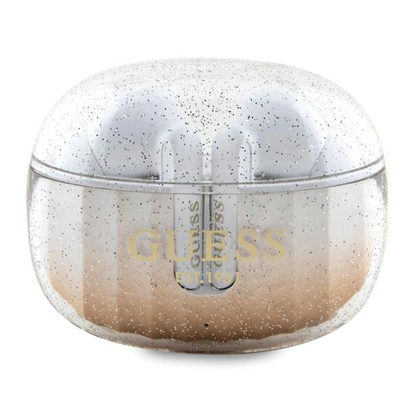 Guess Bluetooth kuulokkeet GUTWSHDGKEED TWS GLITTER GRADIENT kultainen