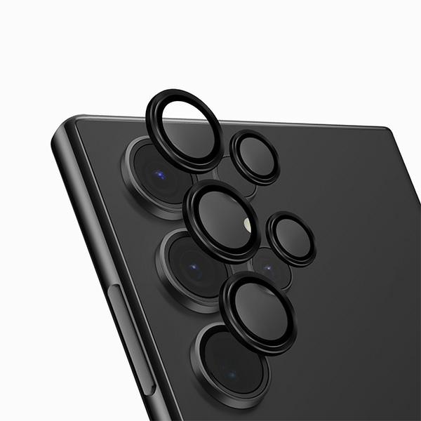 Uniq Optix alumiinikameran linssisuoja Samsung Galaxy S24 Ultra - musta