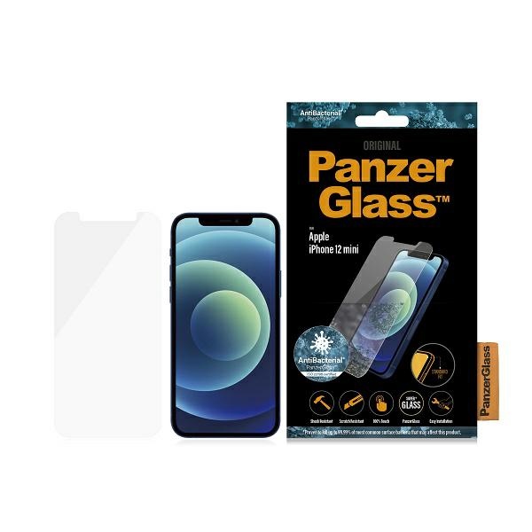 Karkaistu suojalasi PanzerGlass Standard Super+ antibakteerinen iPhone 12 Mini