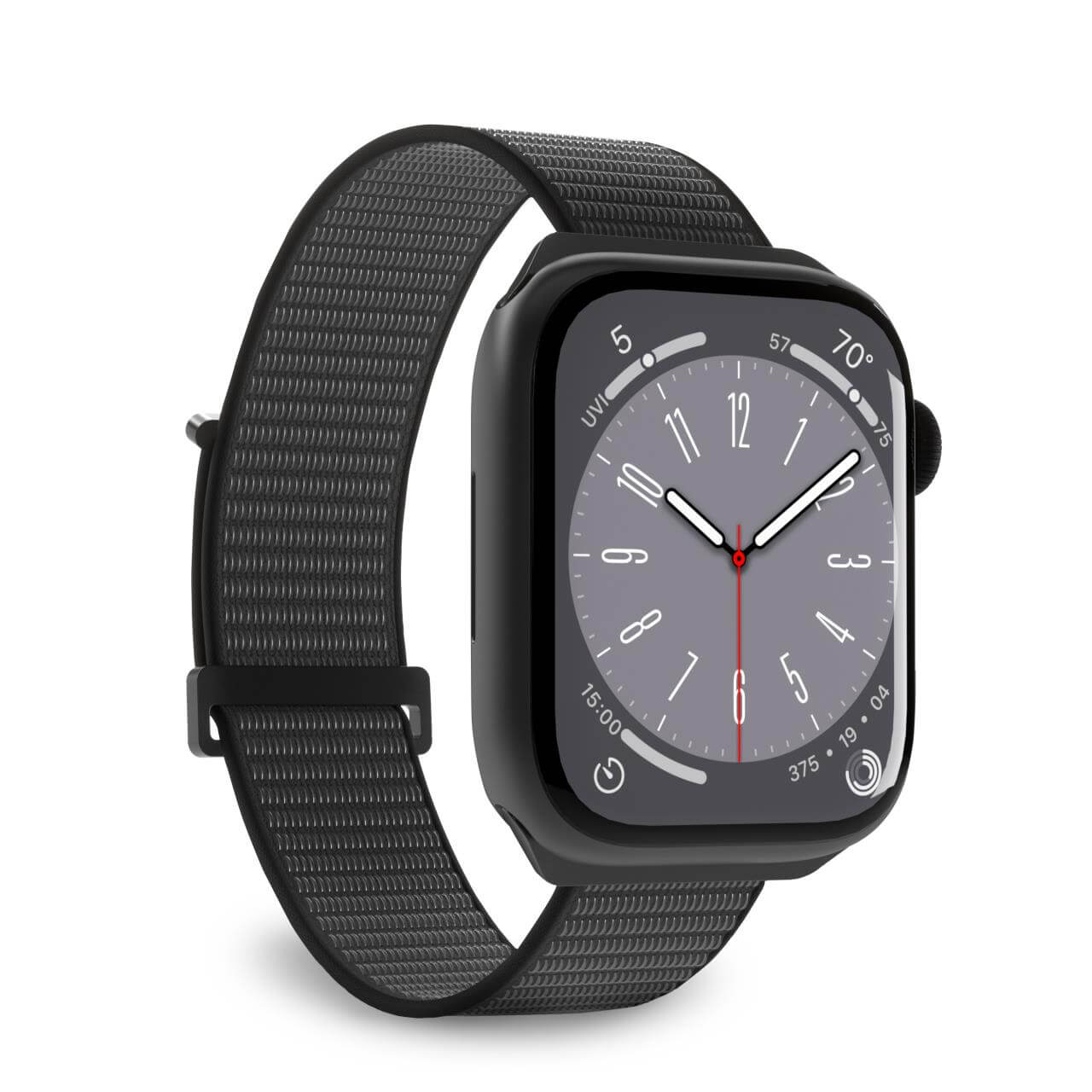 Puro Sport Nylon Strap for Apple Watch 42 / 44 / 45 / 49 mm - Black