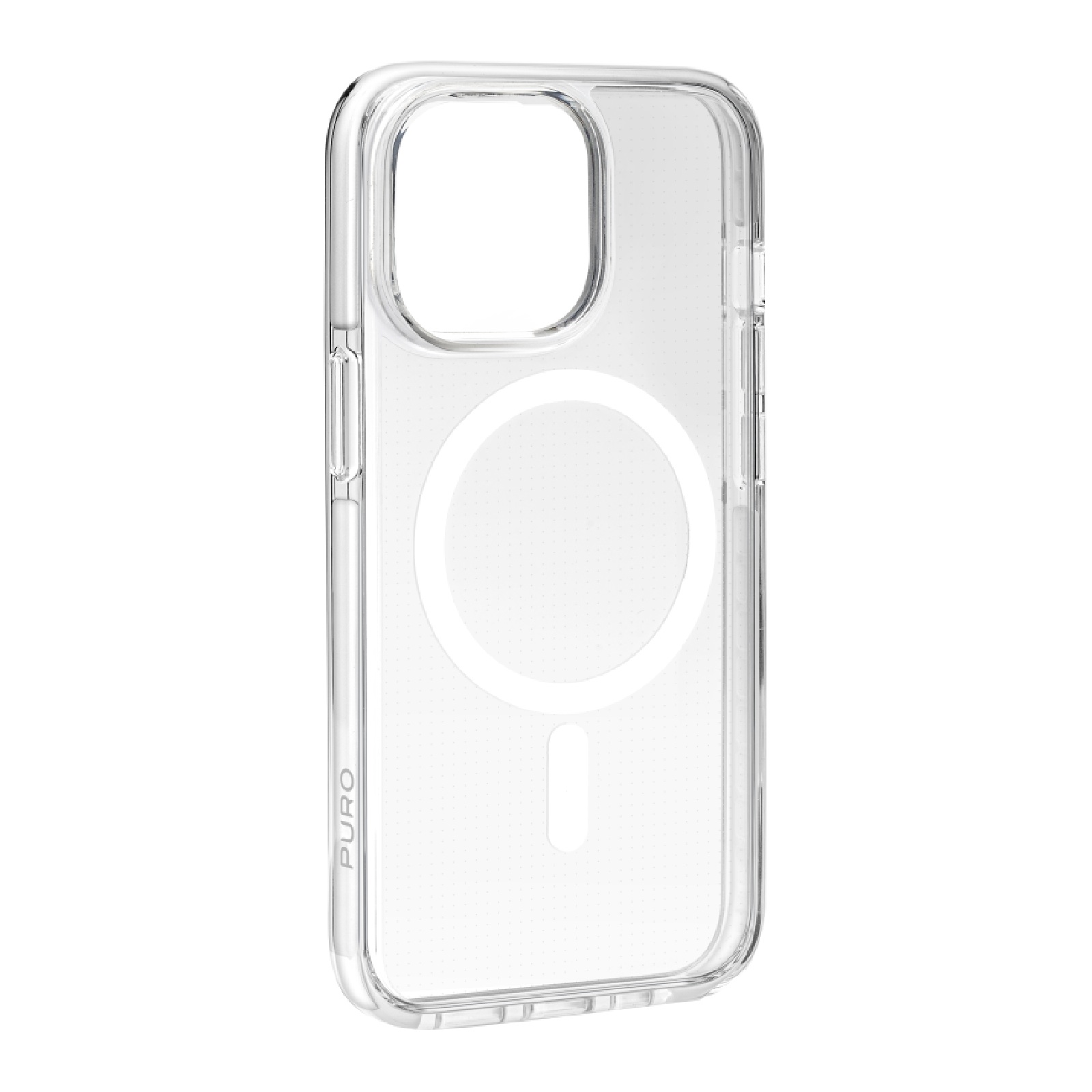 Puro Lite Mag Pro MagSafe Silikoninen Suojakuori iPhone 15 Pro Maxille - läpinäkyvä