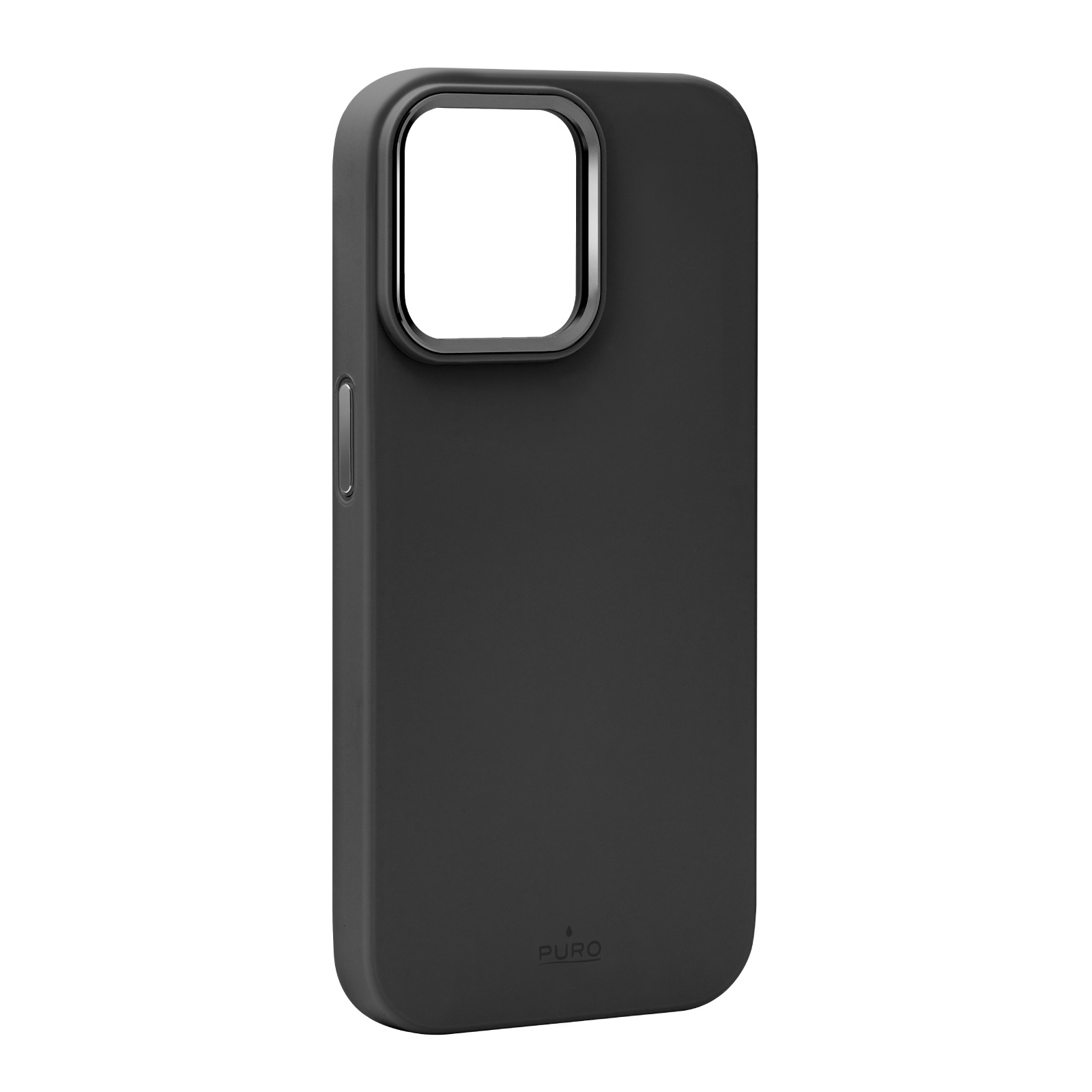 Puro Icon Mag Pro MagSafe Silikoninen Suojakuori iPhone 15 Pro Maxille - musta