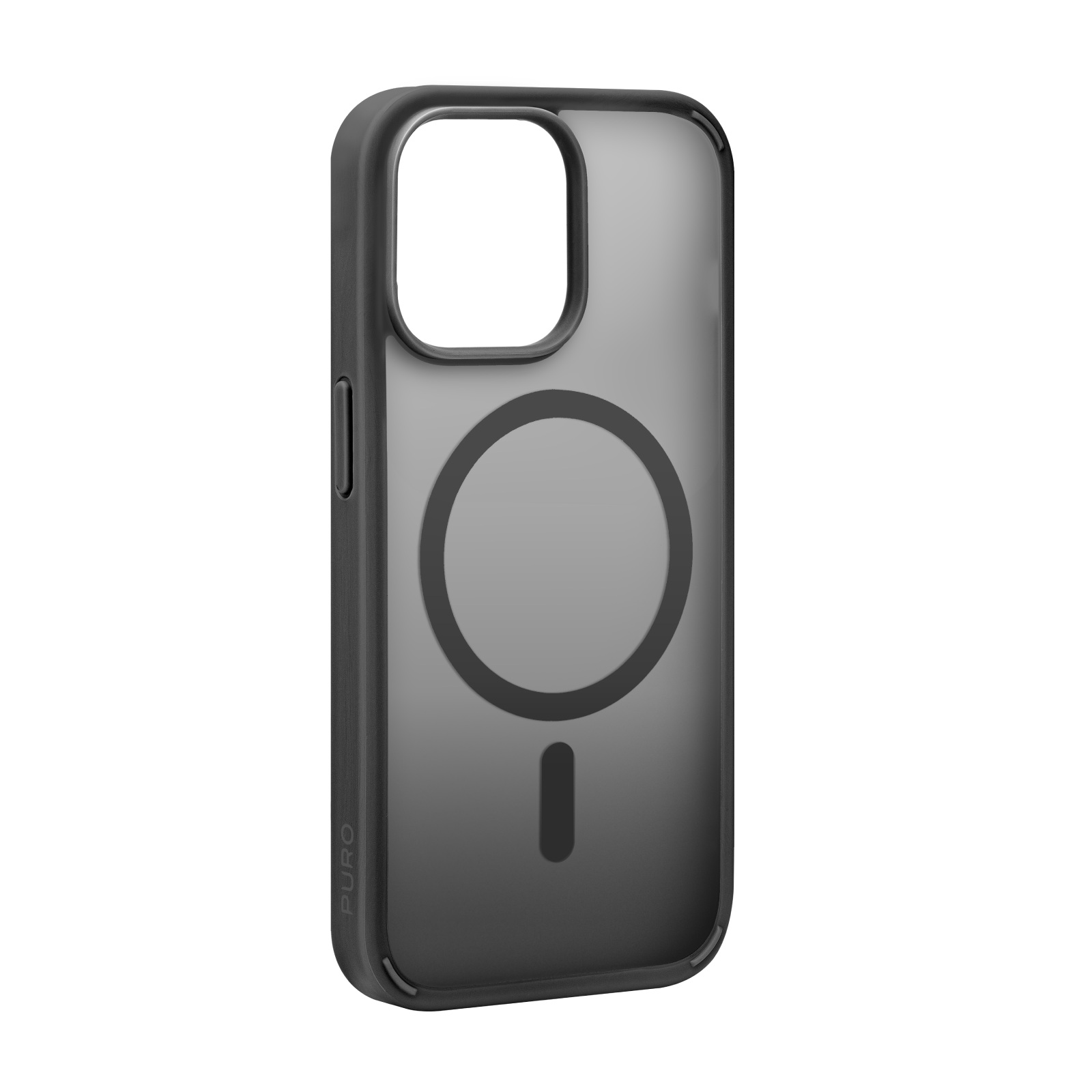 Puro Gradient MagSafe Silikoninen Suojakuori iPhone 15 Pro Maxille - musta
