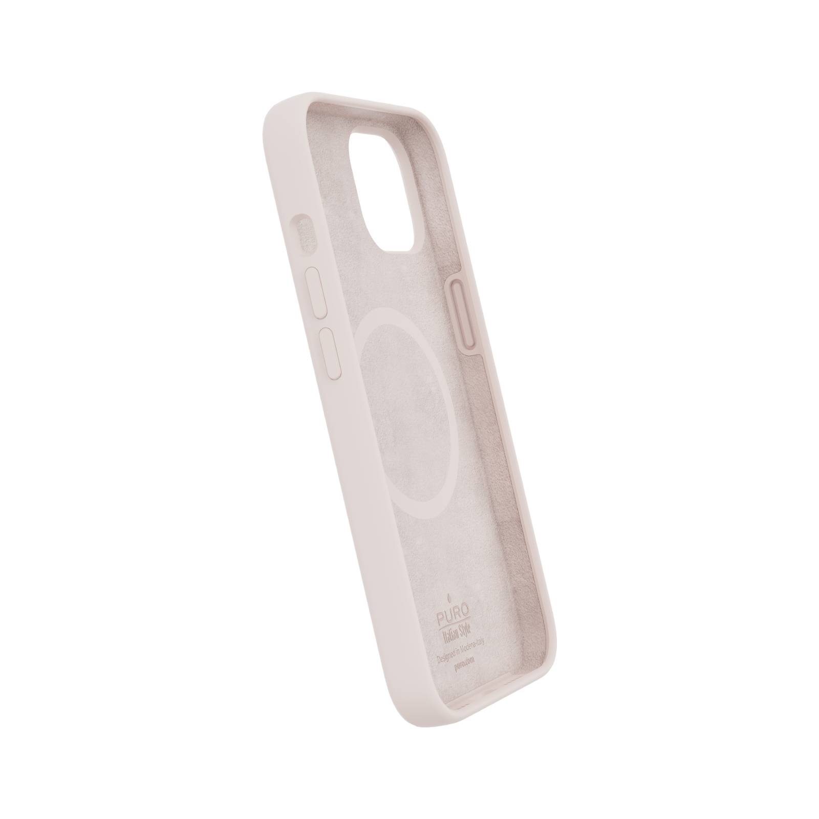Puro Icon Mag Pro MagSafe Silikoninen Suojakuori iPhone 13 / 14:lle - vaaleanpunainen