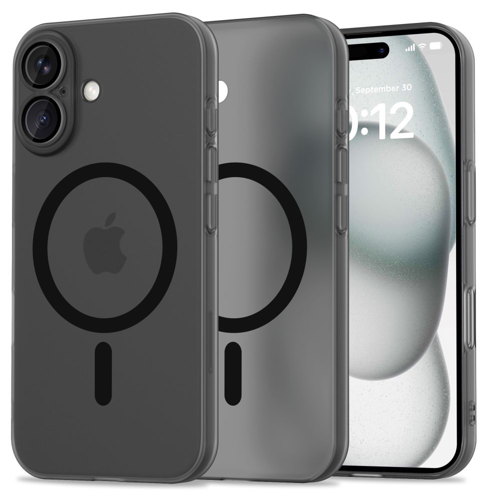 Tech-Protect MagSlim MagSafe Suojakuori iPhone 16:lle - musta