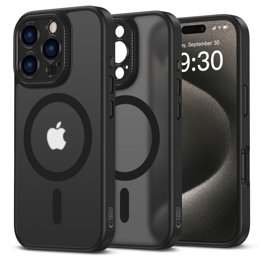 Tech-Protect MagCam MagSafe Suojakuori iPhone 16 Pro:lle - puoliläpinäkyvä