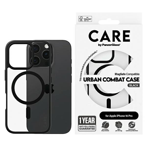 CARE by PanzerGlass Flagship Urban suojakuori iPhone 16 Pro 6.3' MagSafe 1358