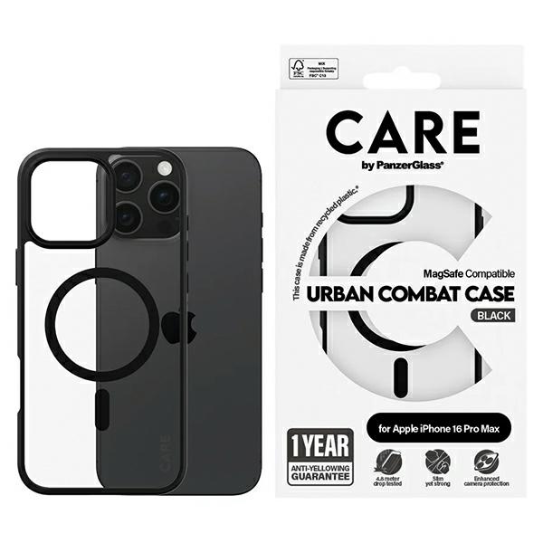 CARE by PanzerGlass Flagship Urban suojakuori iPhone 16 Pro Max 6.9' MagSafe 1360