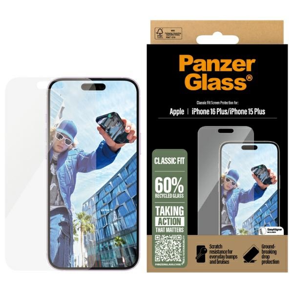 PanzerGlass näytönsuoja iPhone 16 Plus 6.7' Classic Fit 2875