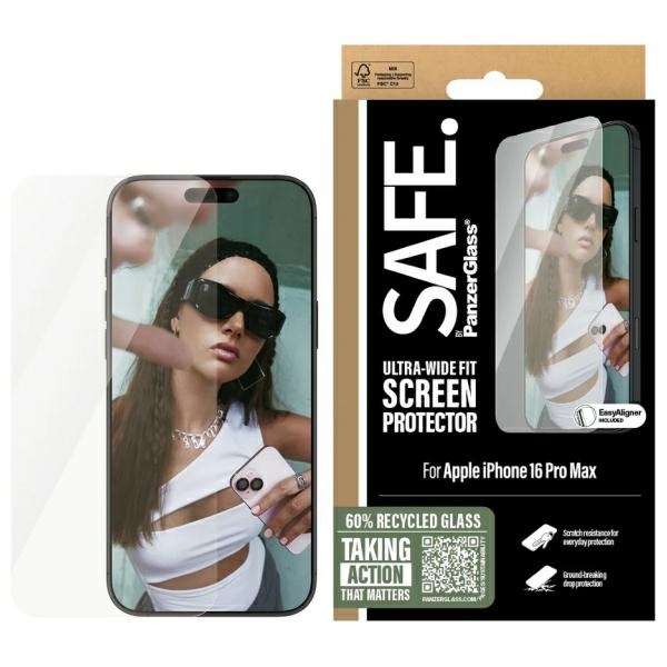 SAFE by PanzerGlass Ultra-Wide Fit panssarilasi iPhone 16 Pro Max