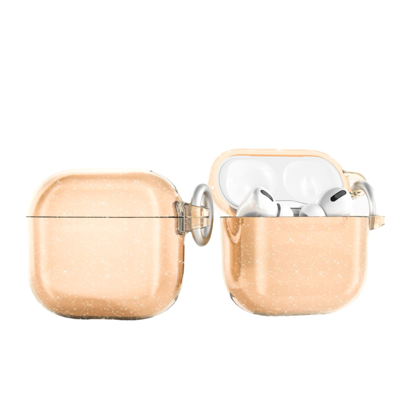 Glitter-kotelo AirPods 4 - kulta