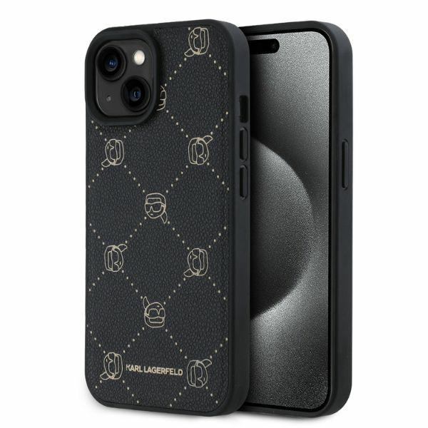Karl Lagerfeld MagSafe Karl Head Suojakuori iPhone 15:lle - Musta