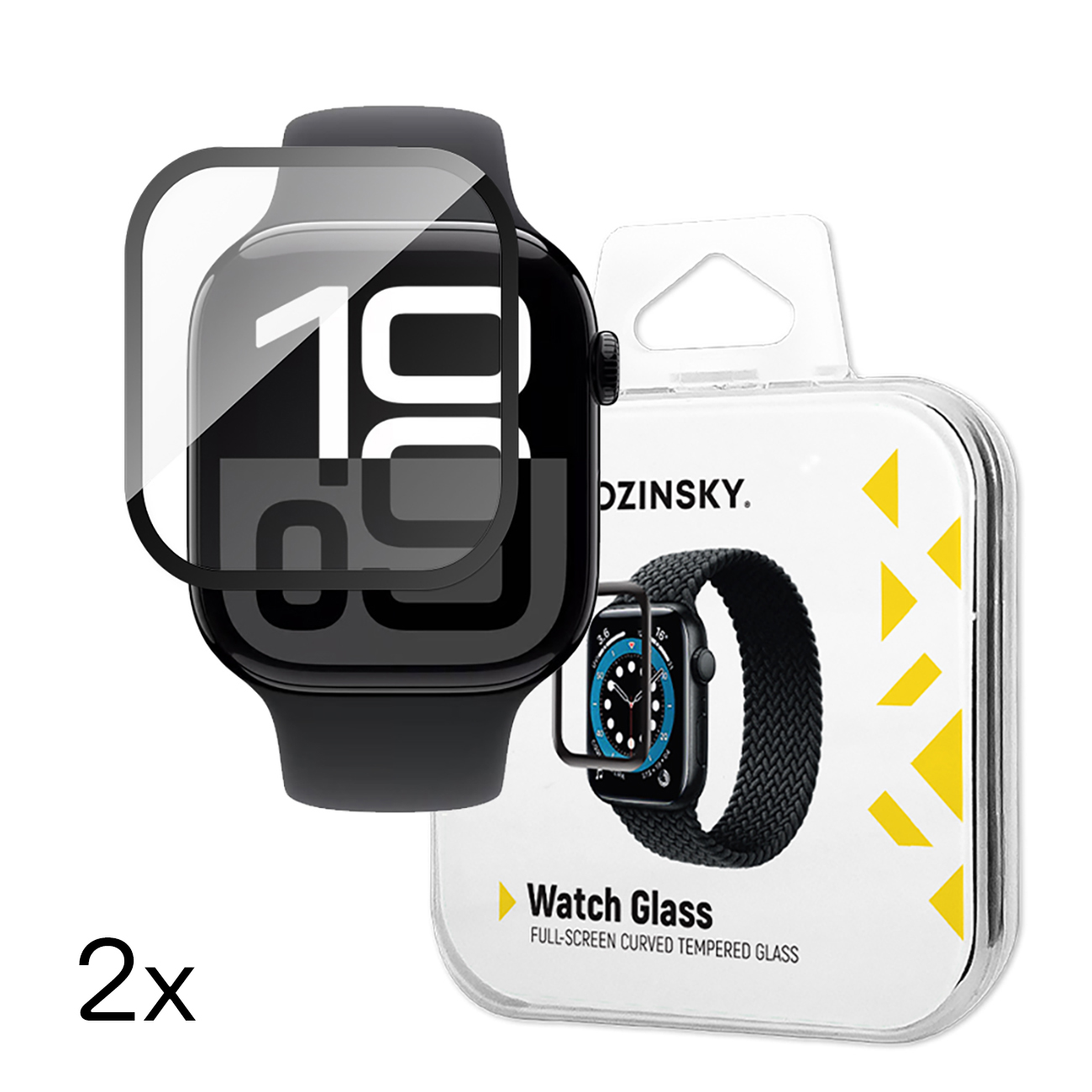 Wozinsky Full Glue Tempered Glass for Apple Watch 42mm (2 pcs.)