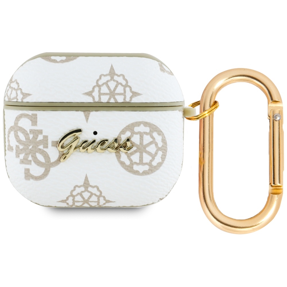 Guess GUA3PG4GPH AirPods 3 cover white/white 4G Hook