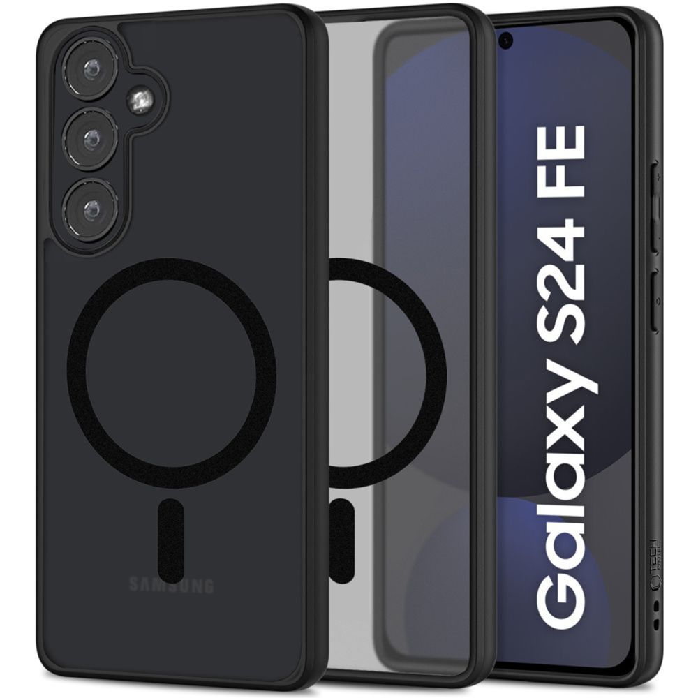 Tech-Protect MagMat MagSafe Suojakuori Samsung Galaxy S24 FE -puhelimelle - musta