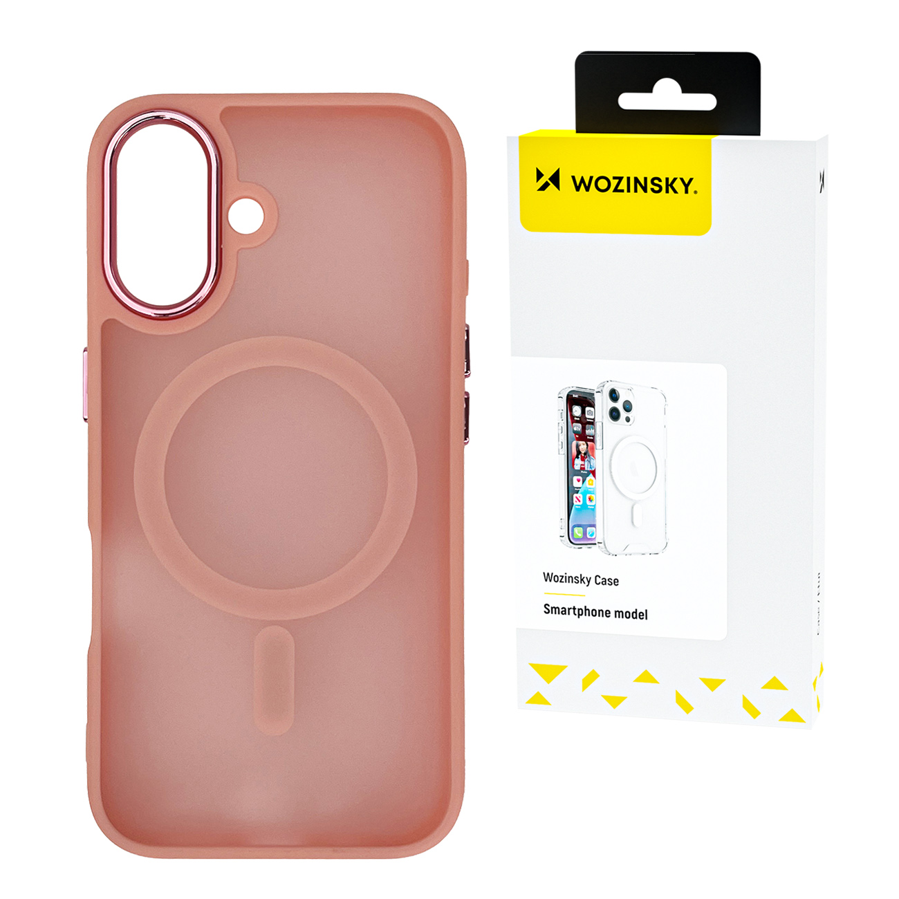 Wozinsky Fashion Suojakuori MagSafe Samsung Galaxy S25 Ultra -puhelimelle - vaaleanpunainen