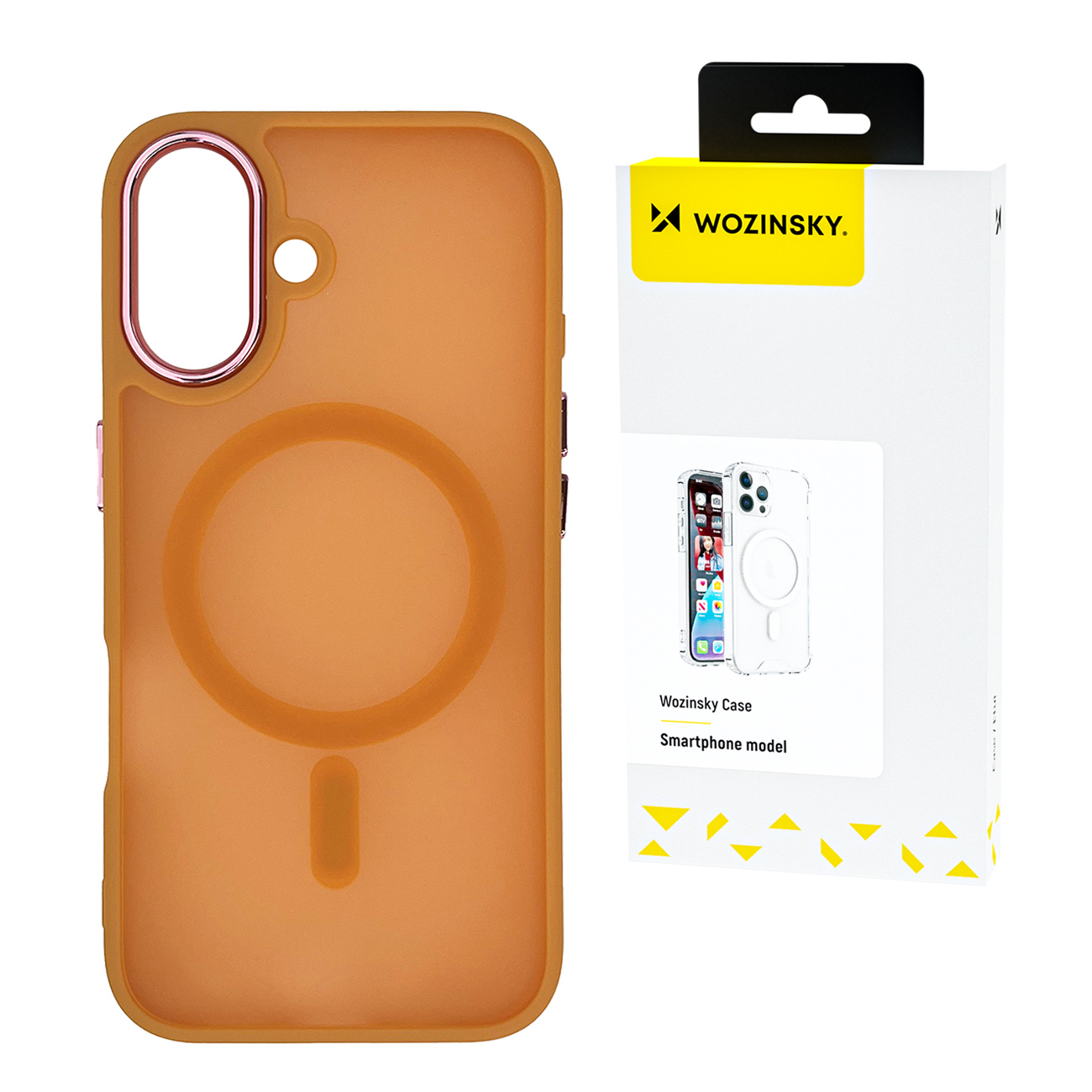 Wozinsky Fashion Suojakuori MagSafe Samsung Galaxy S25+:lle - oranssi
