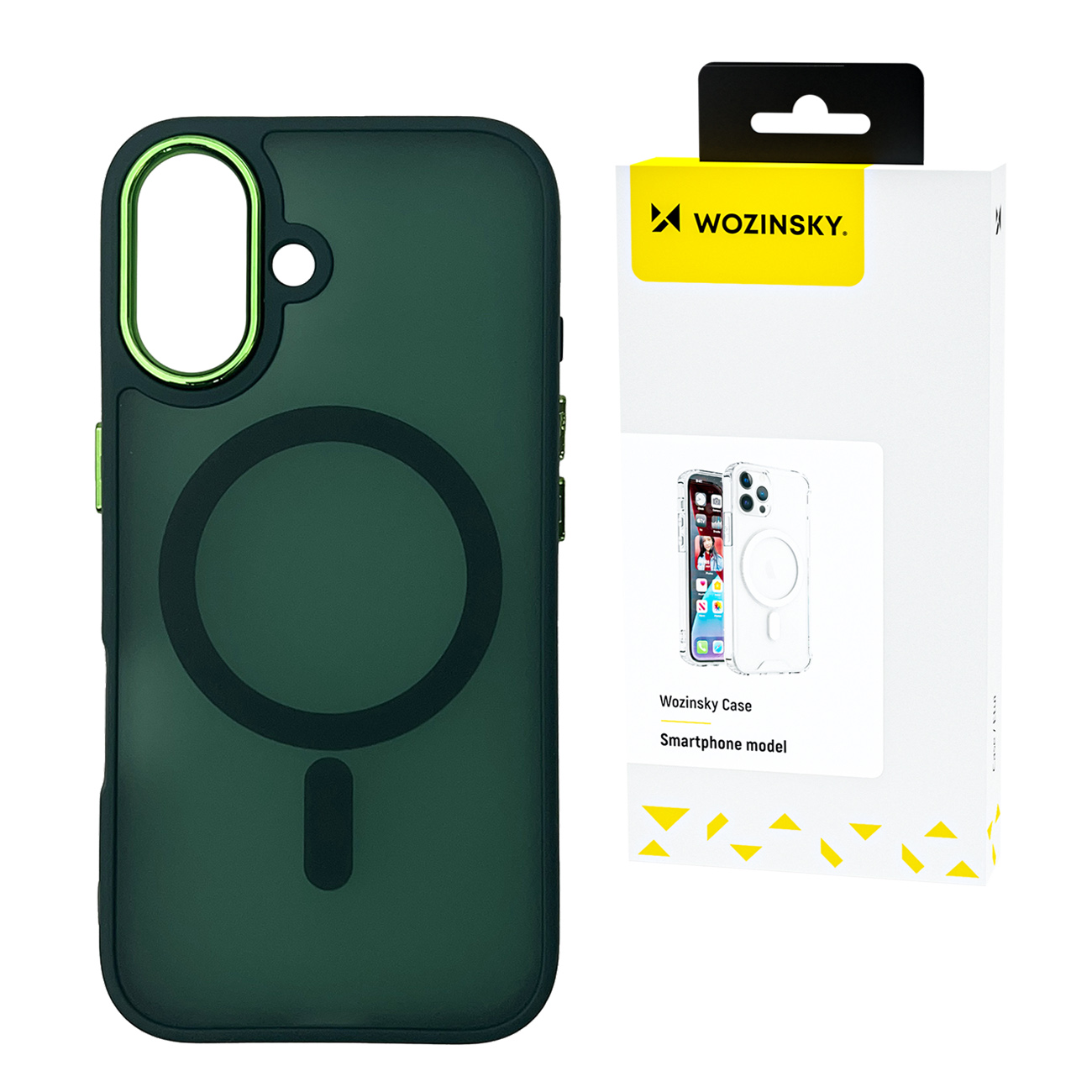 Wozinsky Fashion Suojakuori MagSafe Samsung Galaxy S25+:lle - vihreä