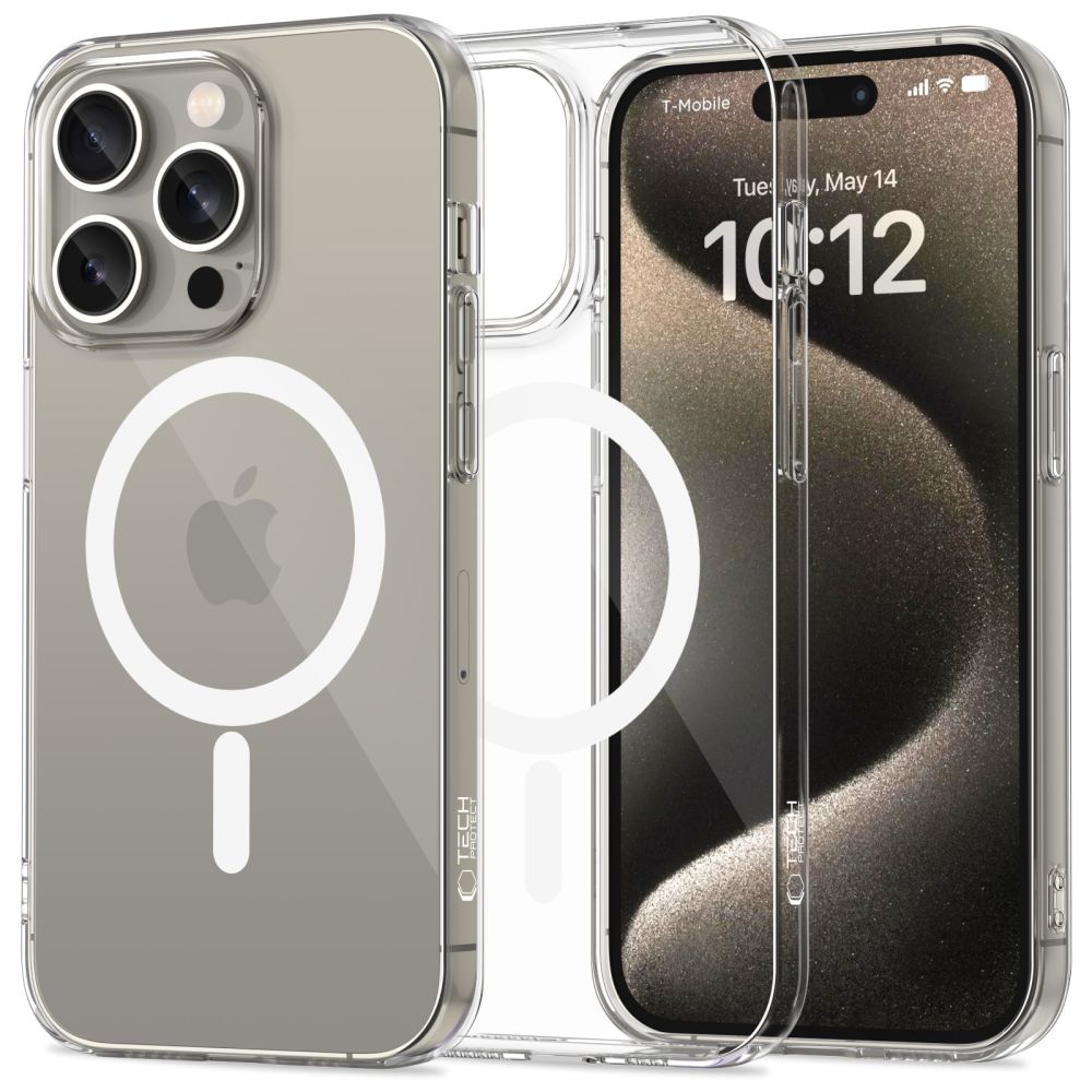 Tech-Protect FlexAir MagSafe Suojakuori iPhone 15 Pro:lle - kirkas