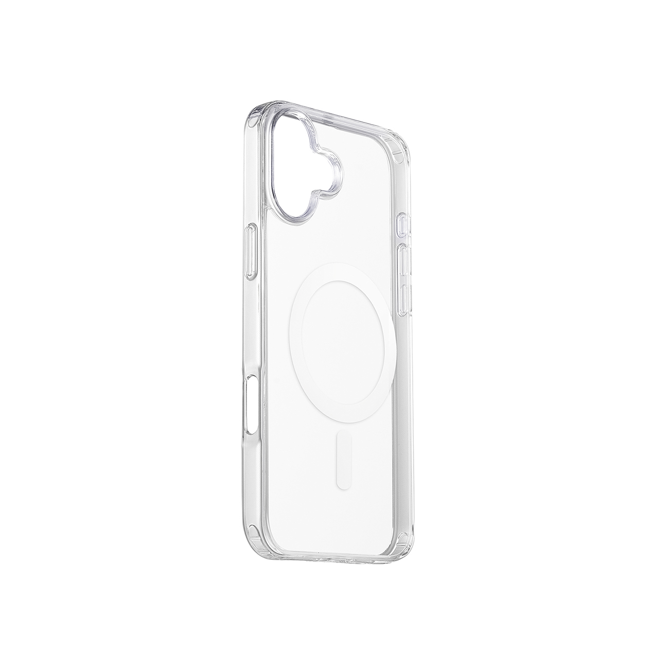 Joyroom JR-16XD7 Suojakuori MagSafe-tuella iPhone 16 Plus:lle - läpinäkyvä