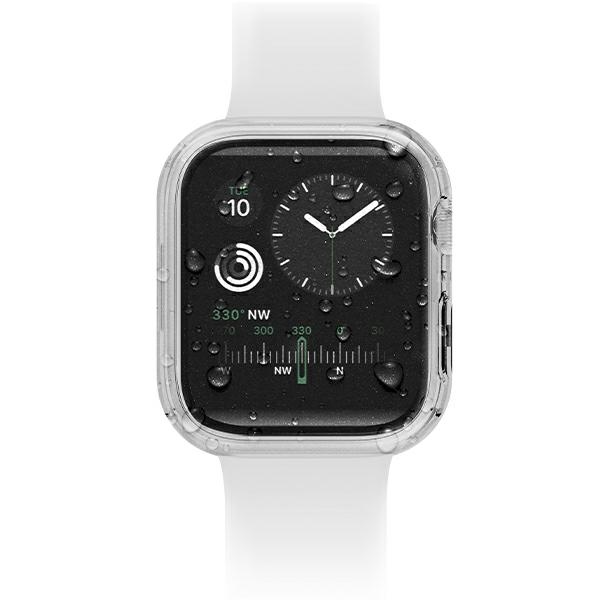 Uniq Nautic kotelo Apple Watch Series 7/8/9 45mm läpinäkyvä/dove-läpinäkyvä