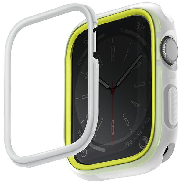 Uniq Moduo suojakuori Apple Watch 45/44mm limetti-valkoinen