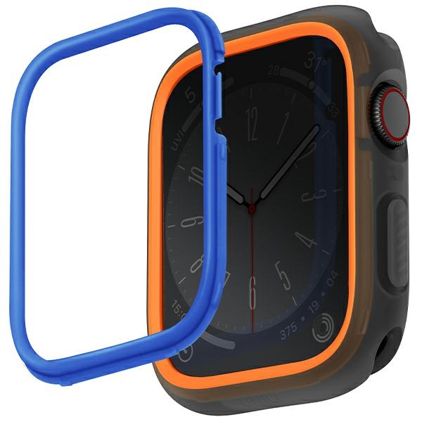 Uniq Moduo -suojakuori Apple Watch 45 / 44 mm - oranssi-sininen