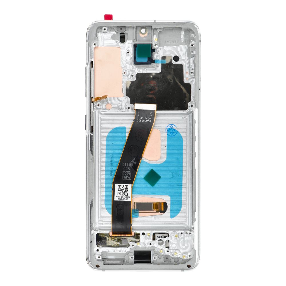 LCD-näyttö SAMSUNG S20 4G valkoinen SOFT OLED kehyksellä