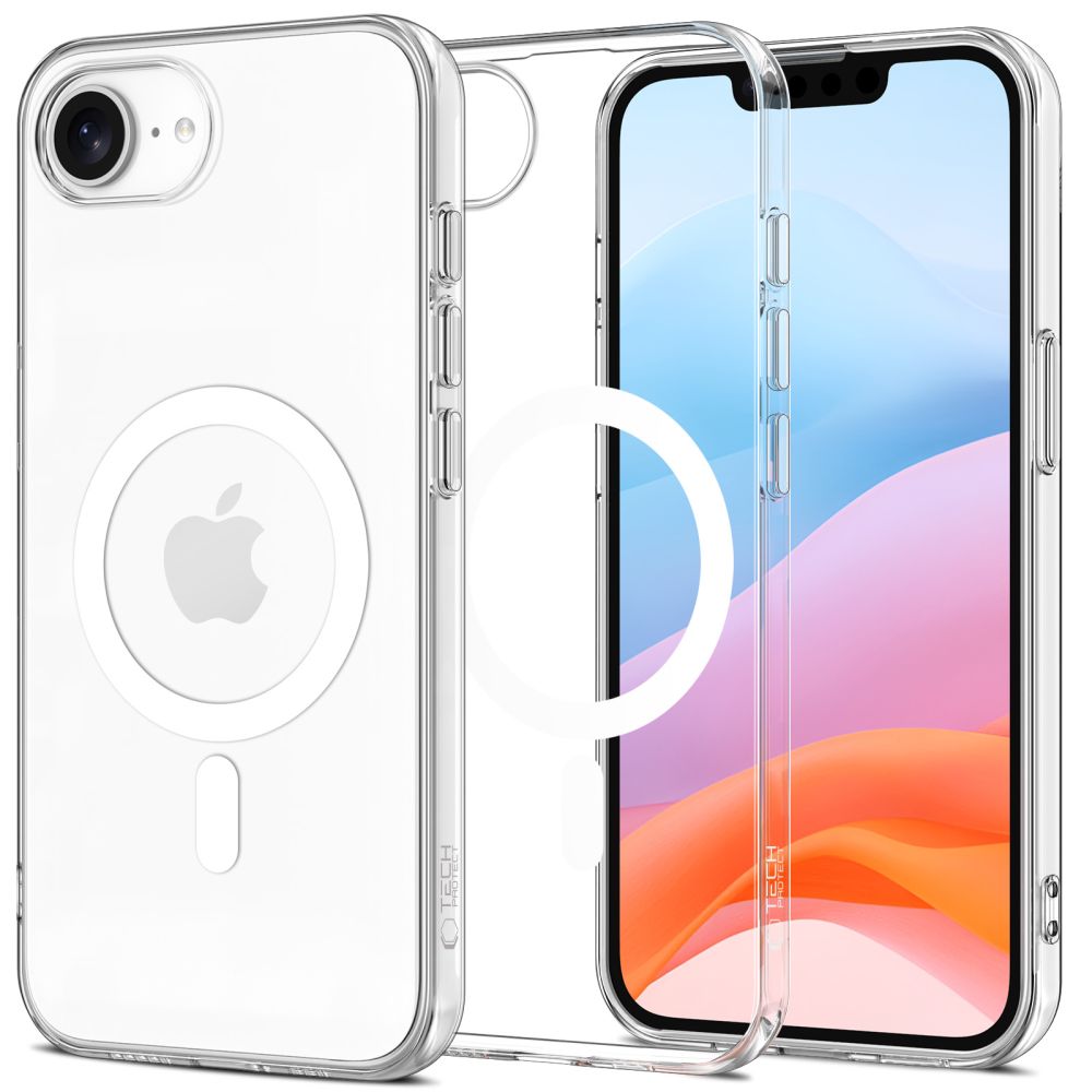 Tech-Protect FlexAir MagSafe suojakuori iPhone 16e / 17e:lle - läpinäkyvä