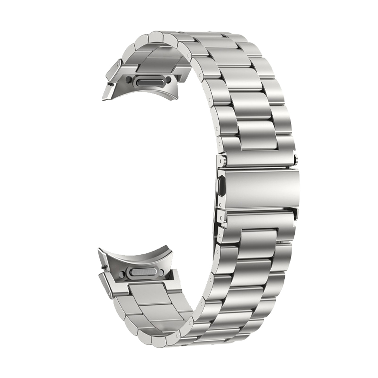 Puro METAL ruostumattomasta teräksestä valmistettu hihna Samsung Galaxy Watch 4 / 4 Classic / 5 / 5 Pro / 6 / 6 Classic:lle - hopeinen