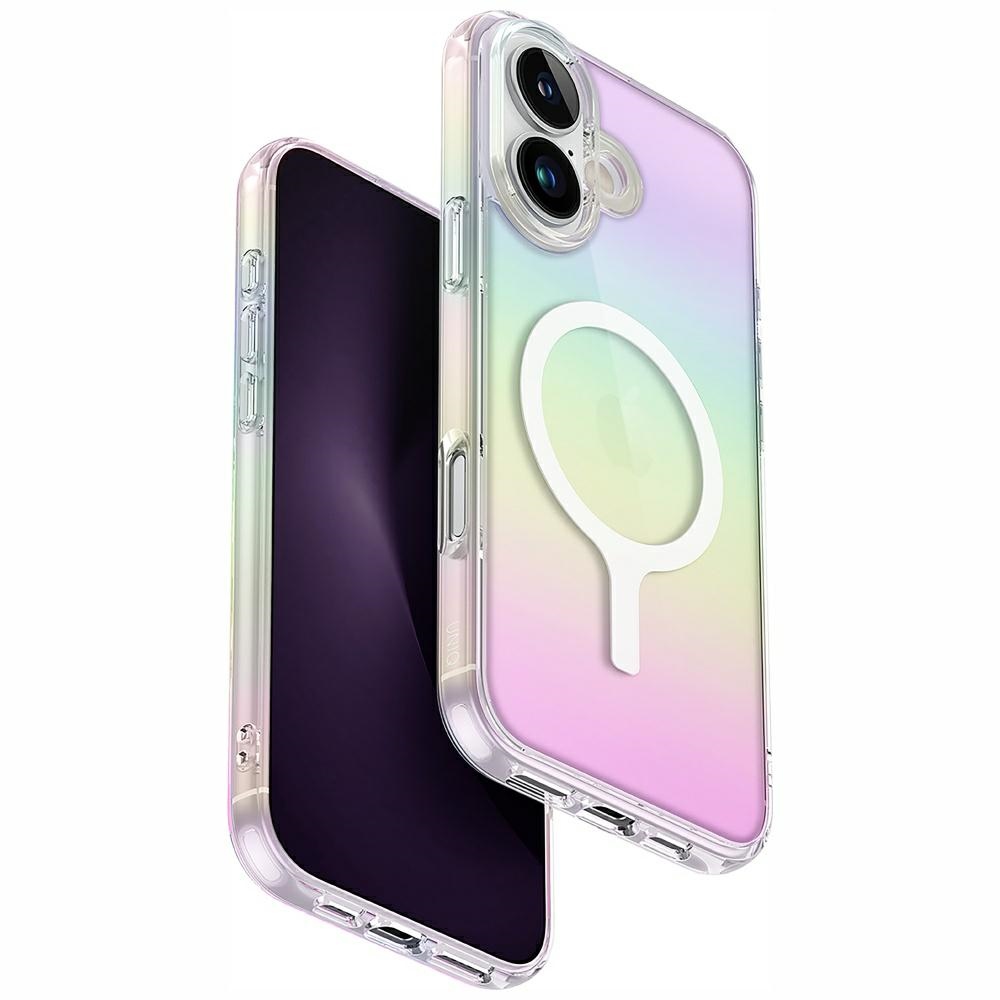 Uniq Iridescia Magclick Lataus Suojakuori iPhone 16 Plus:lle - Monivärinen