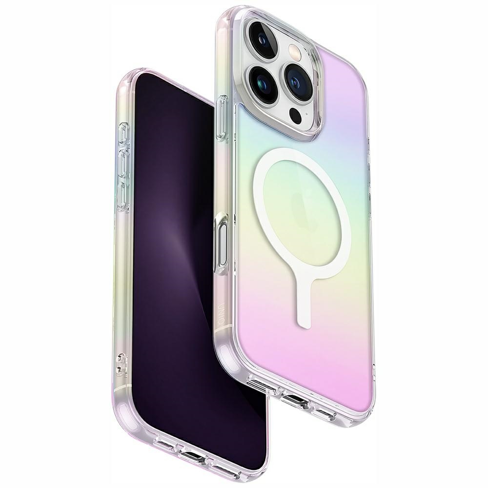 Uniq Iridescia Magclick Lataus Suojakuori iPhone 16 Pro:lle - Monivärinen
