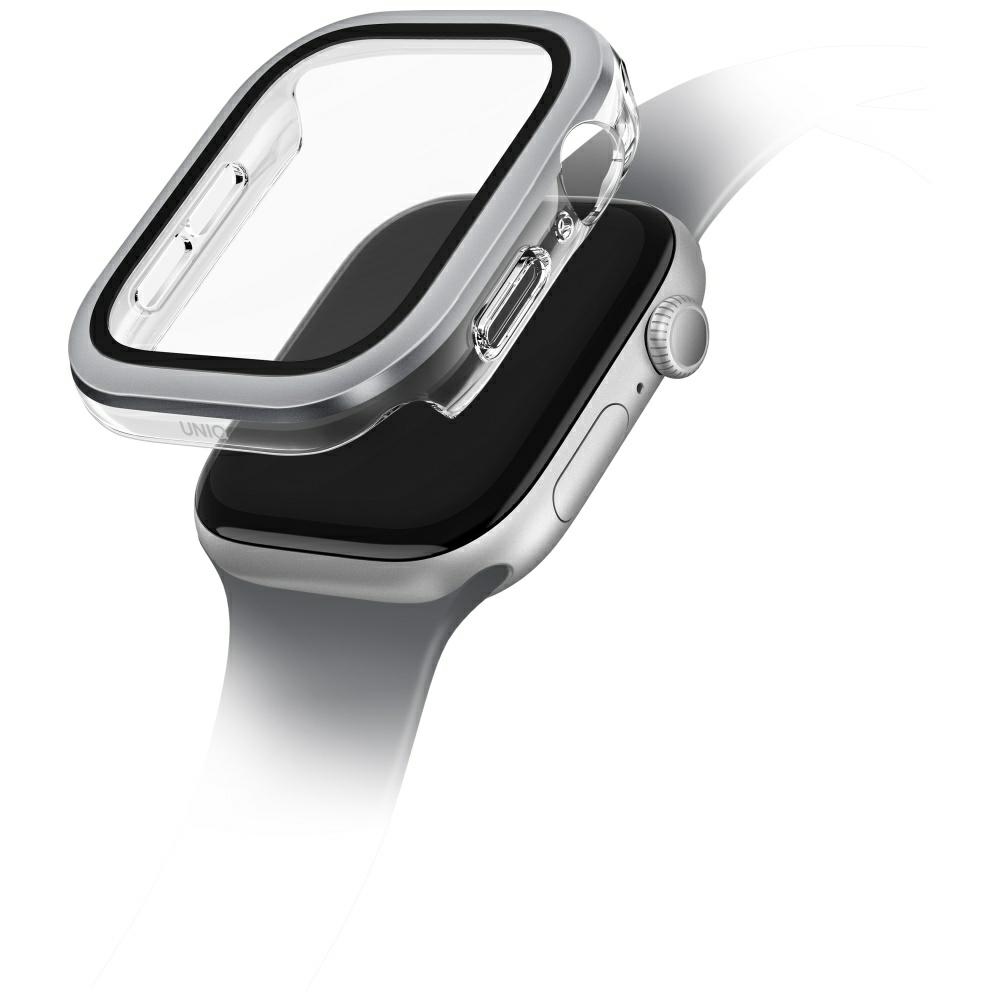 Uniq Voute Karkaistu Lasi Suojakuori Apple Watch 10 42 mm:lle - Hopeinen