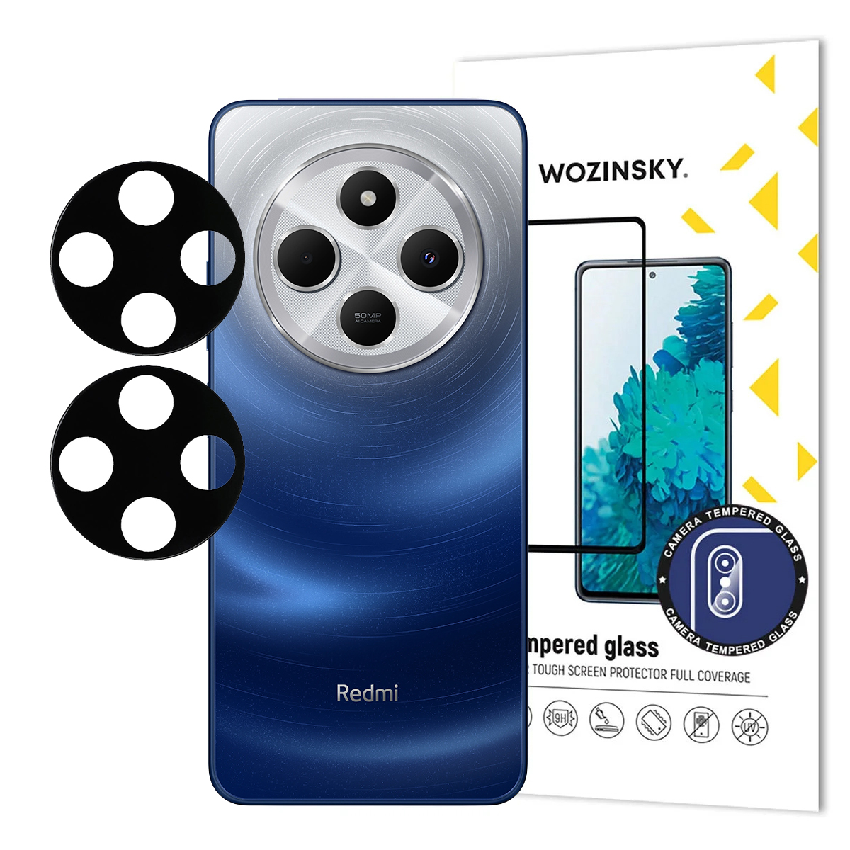 Wozinsky Full Camera Glass Xiaomi Redmi 14C 5G:lle, 2-pakkaus