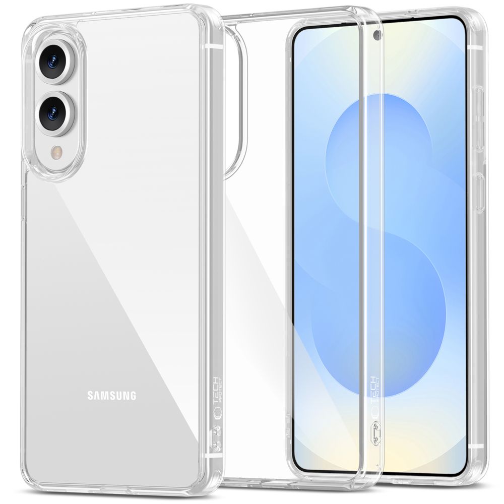 Tech-Protect FlexAir Hybrid Suojakuori Samsung Galaxy S25 Edge:lle - Läpinäkyvä