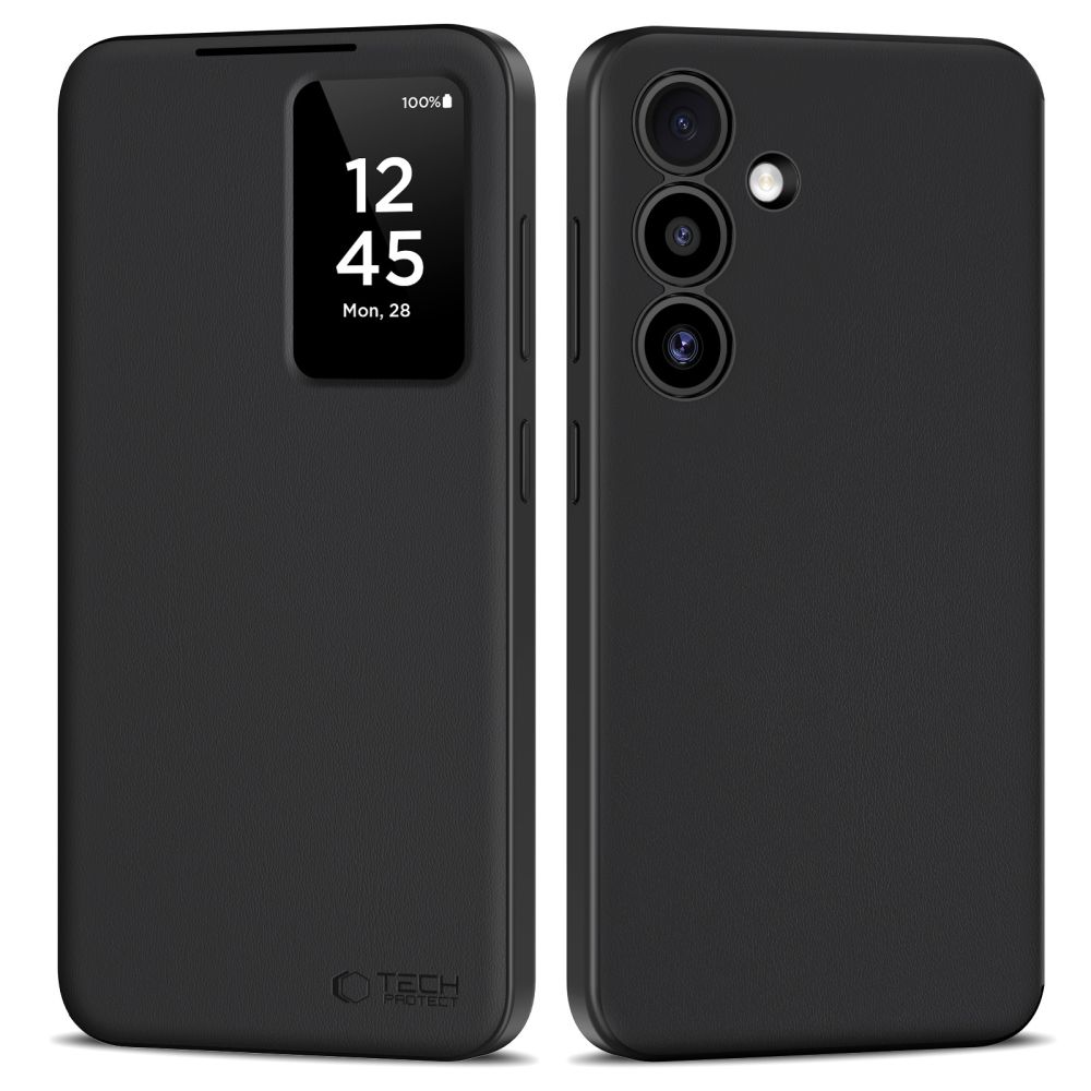 Tech-Protect Smart Wallet Suojakuori Samsung Galaxy S25+:lle - matta musta