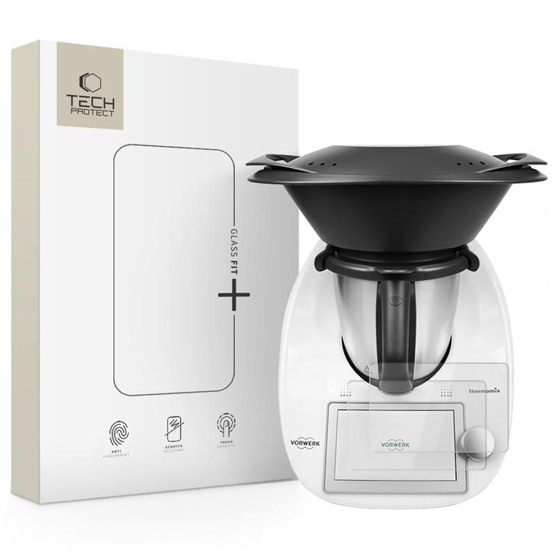 Tech-Protect Glass Fit+ 2-pack karkaistu lasi Thermomix TM6:lle - läpinäkyvä