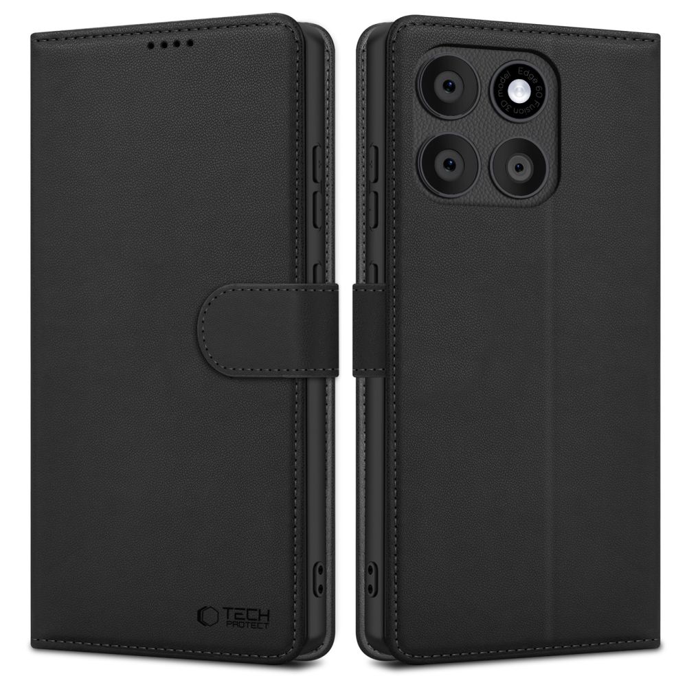 Tech-Protect Wallet case for Motorola Edge 60 Fusion - black