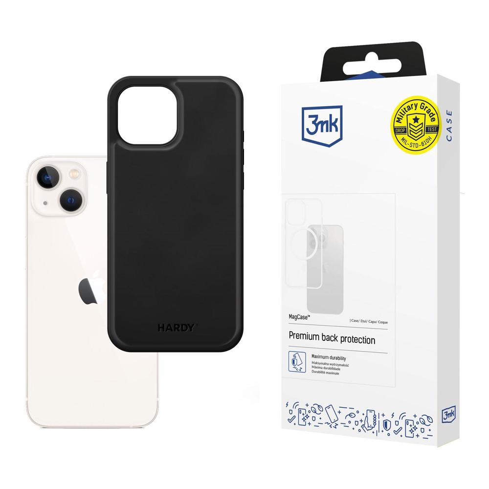 3mk Hardy Apple Silky Leather MagCase Apple iPhone 13:lle - musta