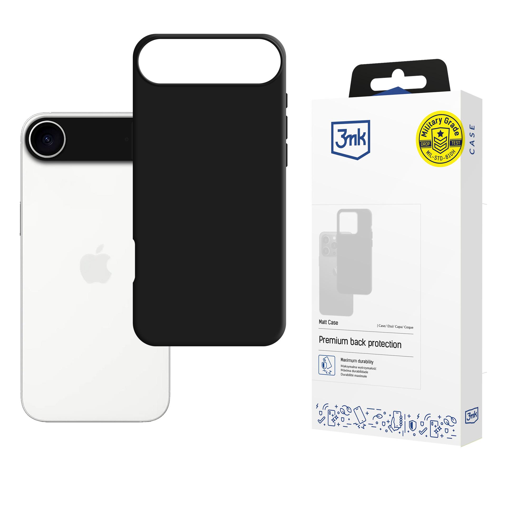 Suojakuori 3mk Matt Case Apple iPhone Air musta