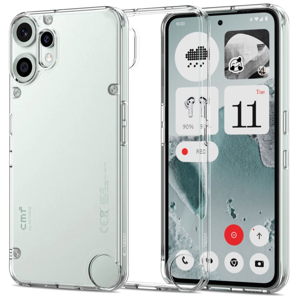 Suojakuori Tech-Protect Flexair Hybrid Nothing CMF Phone 2 Pro:lle kirkas